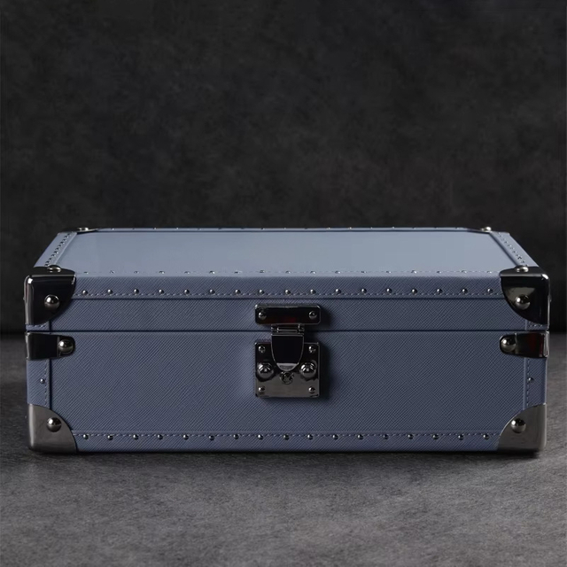 8 Slot Suede Leather Watch Suitcase for Travel