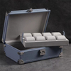 8 Slot Suede Leather Watch Suitcase for Travel