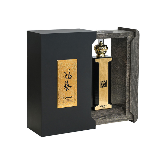 HONGYI Luxury Wooden Perfume Gift Box Fragrance Holder For Men