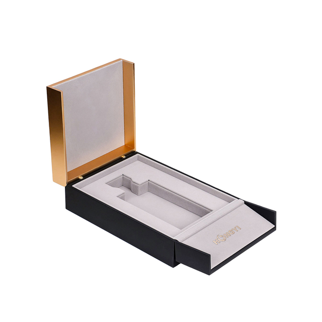 Exquisite Color-blocked Single Leather Perfume Box for Display