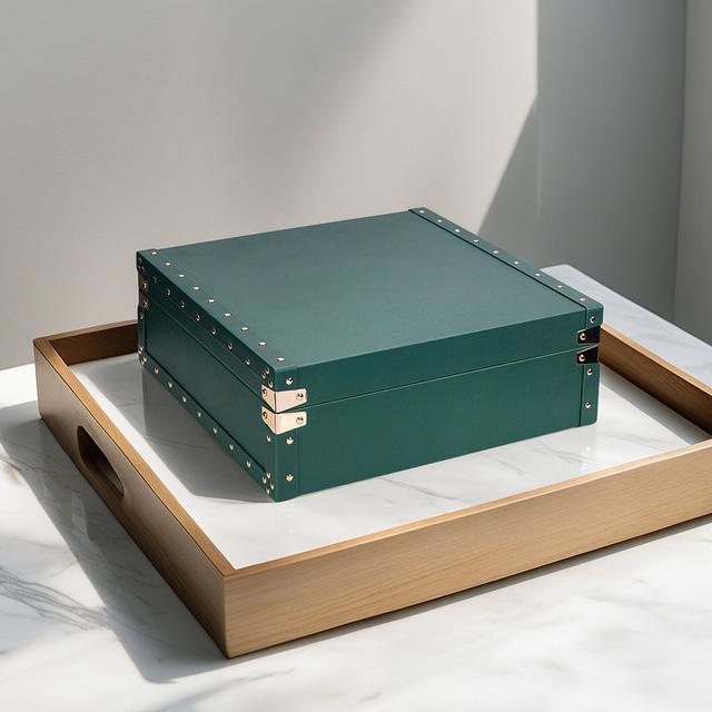 12 Slot PU Leather Wrist Watch Display Case for Men