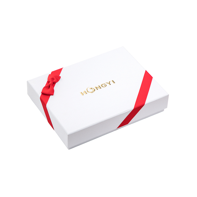 Custom Luxury Cardboard Gift Box with Red Bow